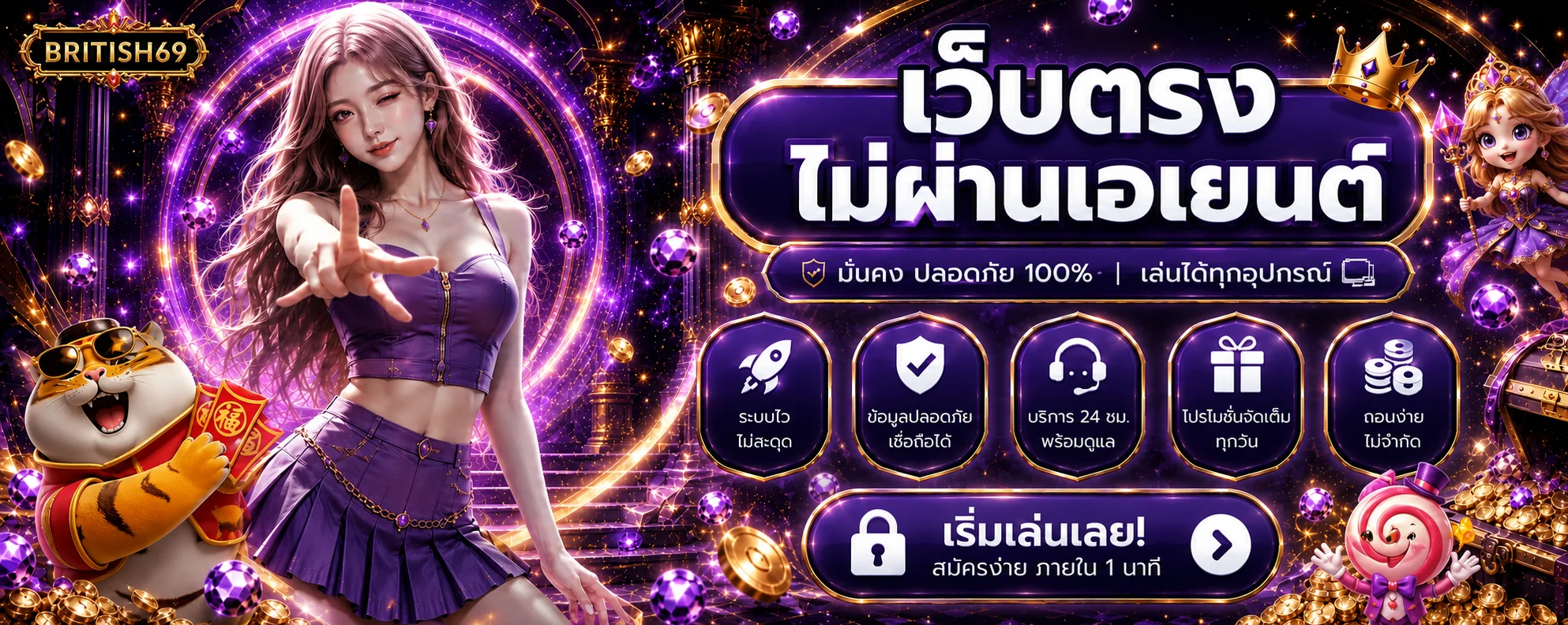BRITISH69 สล็อตและบริการเกมออนไลน์